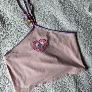 Cozy Gamer Pink Halter Top